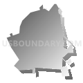 Ninety Six town, South Carolina (Gray Gradient Fill with Shadow)