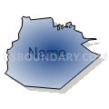 Boykin CDP, South Carolina (Radial Fill with Shadow)