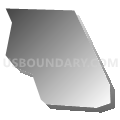 Oakland CDP, South Carolina (Gray Gradient Fill with Shadow)