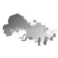 Watertown city, South Dakota (Gray Gradient Fill with Shadow)