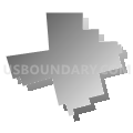 Hamlin city, Texas (Gray Gradient Fill with Shadow)