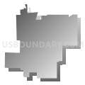 Perry city, Utah (Gray Gradient Fill with Shadow)