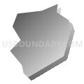 Dungannon town, Virginia (Gray Gradient Fill with Shadow)