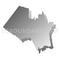 Chantilly CDP, Virginia (Gray Gradient Fill with Shadow)