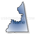 Talladega, Cherokee, Randolph, Cleburne & Clay Counties PUMA, Alabama (Radial Fill with Shadow)