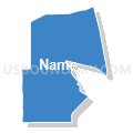 Santa Clara County (Northwest)--San Jose (Northwest) & Santa Clara Cities PUMA, California (Solid Fill with Shadow)