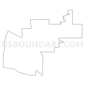 Broomfield, Jefferson (Northeast), Adams (Northwest) & Boulder (Southeast) Counties PUMA, Colorado Outline