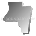 Broward County--Pompano Beach (South) & Fort Lauderdale (Northeast) Cities PUMA, Florida (Gray Gradient Fill with Shadow)