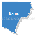 Georgia Mountains Regional Commission (Southwest)--Forsyth County PUMA, Georgia (Solid Fill with Shadow)