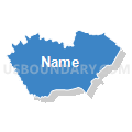 Bluegrass Area Development District (Southeast) PUMA, Kentucky (Solid Fill with Shadow)