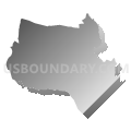 Montgomery County (South)--Bethesda, Potomac & North Bethesda PUMA, Maryland (Gray Gradient Fill with Shadow)