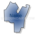 Wayne County (Southeast)--Downriver Area (North) PUMA, Michigan (Radial Fill with Shadow)