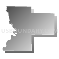 Buchanan, Andrew & DeKalb Counties PUMA, Missouri (Gray Gradient Fill with Shadow)