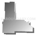 Laclede, Polk, Benton, Dallas & Hickory Counties PUMA, Missouri (Gray Gradient Fill with Shadow)