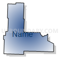 Laclede, Polk, Benton, Dallas & Hickory Counties PUMA, Missouri (Radial Fill with Shadow)
