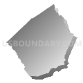 Johnston County PUMA, North Carolina (Gray Gradient Fill with Shadow)