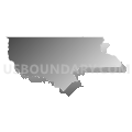 Halifax, Hertford, Northampton & Warren (East) Counties PUMA, North Carolina (Gray Gradient Fill with Shadow)
