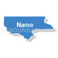 Halifax, Hertford, Northampton & Warren (East) Counties PUMA, North Carolina (Solid Fill with Shadow)