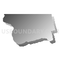 Northeast Albemarle Sound Region PUMA, North Carolina (Gray Gradient Fill with Shadow)