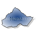 Burke & McDowell Counties PUMA, North Carolina (Radial Fill with Shadow)