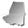 Wayne County PUMA, North Carolina (Gray Gradient Fill with Shadow)