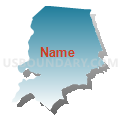Mecklenburg County (North)--Huntersville, Cornelius & Davidson Towns PUMA, North Carolina (Blue Gradient Fill with Shadow)