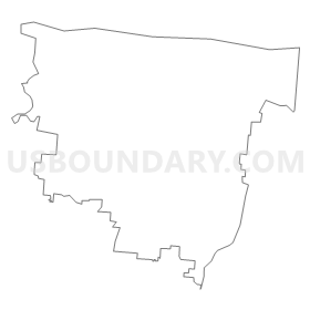 Hamilton County (North Central)--Sharonville, Blue Ash, Springdale & Reading Cities PUMA, Ohio Outline