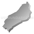 Mifflin, Union, Snyder & Juniata Counties PUMA, Pennsylvania (Gray Gradient Fill with Shadow)