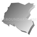 Blair & Huntingdon Counties--Altoona City PUMA, Pennsylvania (Gray Gradient Fill with Shadow)