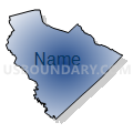 Aiken & Edgefield Counties--Aiken & North Augusta Cities PUMA, South Carolina (Radial Fill with Shadow)