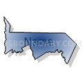 Lancaster, Chesterfield & Marlboro Counties PUMA, South Carolina (Radial Fill with Shadow)
