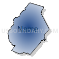 Rappahannock-Rapidan Regional Commission PUMA, Virginia (Radial Fill with Shadow)