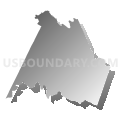 Virginia's Region 2000 (South)--Campbell County & Lynchburg City PUMA, Virginia (Gray Gradient Fill with Shadow)