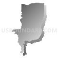 Vega Baja, Manatí, Morovis & Ciales Municipios--Carr 137-Carr 149 PUMA, Puerto Rico (Gray Gradient Fill with Shadow)