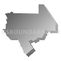 San Mateo Union High School District, California (Gray Gradient Fill with Shadow)