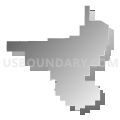 Perris Union High School District, California (Gray Gradient Fill with Shadow)
