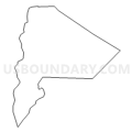 Somerset School District in Berkley (9-12), Massachusetts (Light Gray Border)