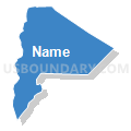 Somerset School District in Berkley (9-12), Massachusetts (Solid Fill with Shadow)