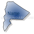 Somerset School District in Berkley (9-12), Massachusetts (Radial Fill with Shadow)