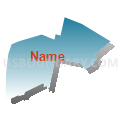 Berlin-Boylston School District, Massachusetts (Blue Gradient Fill with Shadow)