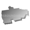 Middlebury Union High School District 3, Vermont (Gray Gradient Fill with Shadow)