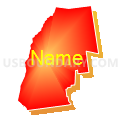 Vergennes Union High School District 5, Vermont (Bright Blending Fill with Shadow)