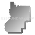 State House District 9, Arkansas (Gray Gradient Fill with Shadow)