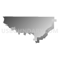 State House District 98, Arkansas (Gray Gradient Fill with Shadow)