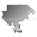 Assembly District 72, California (Gray Gradient Fill with Shadow)