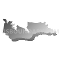 State House District 70, Louisiana (Gray Gradient Fill with Shadow)