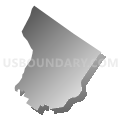 State House District 74, Maine (Gray Gradient Fill with Shadow)