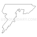 State Legislative Subdistrict 1B, Maryland (Light Gray Border)