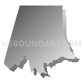 State Legislative Subdistrict 5B, Maryland (Gray Gradient Fill with Shadow)