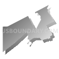 Fourteenth Bristol District, Massachusetts (Gray Gradient Fill with Shadow)